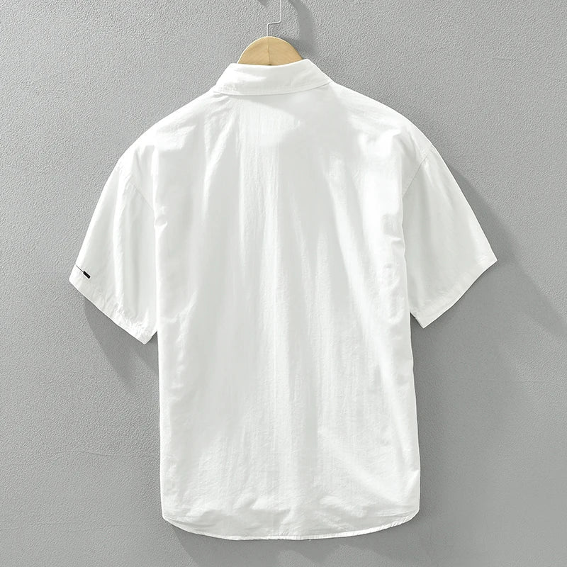 Herren T-Shirt Lässiger Stil 100% Baumwolle Kurzarm Shirt für Männer 3