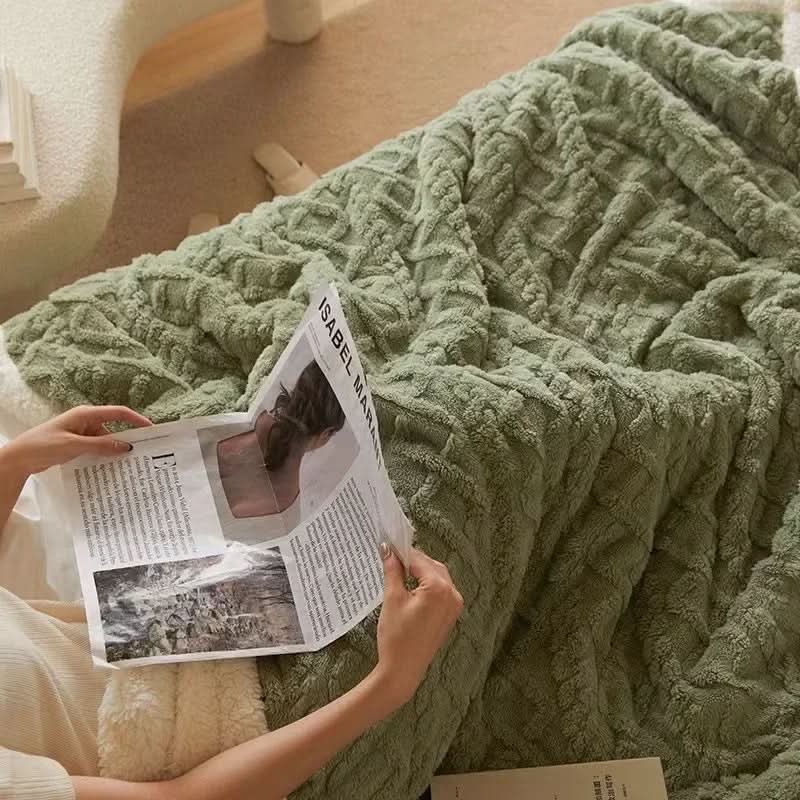 Wolldecke für Den Winter Beidseitig Verwendbar Komfortabel und Pflegeleicht 1