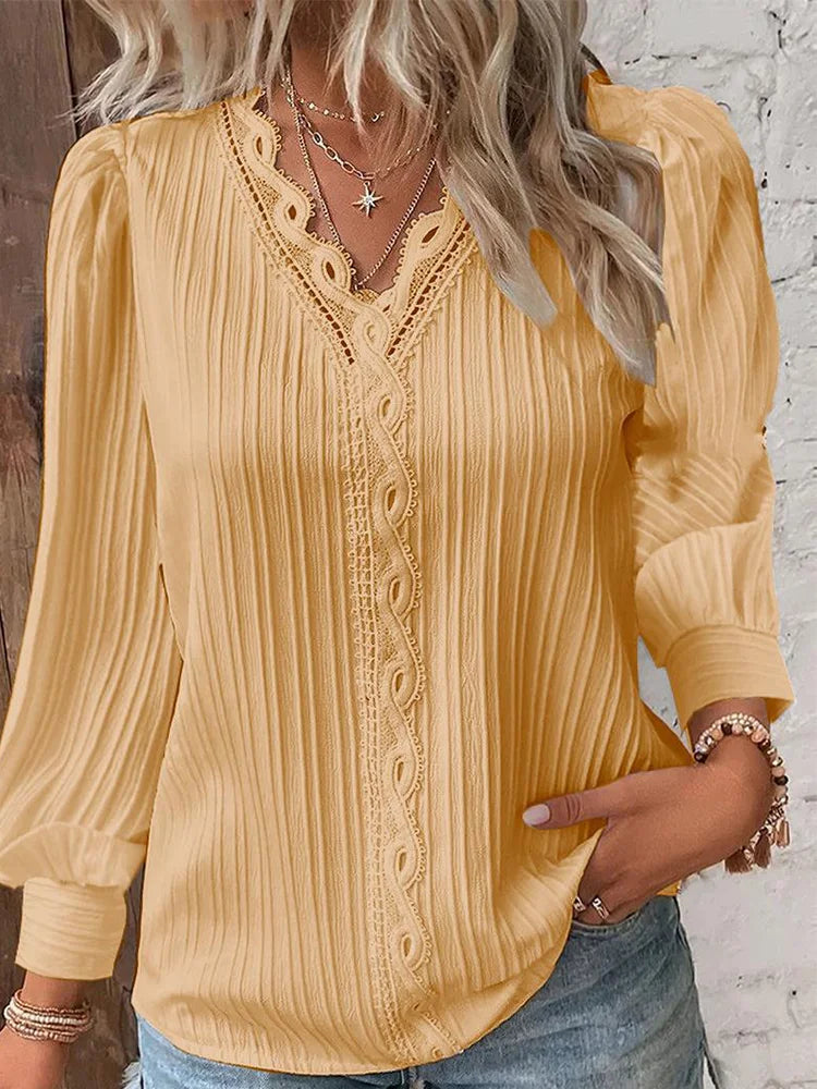 Damenbluse Elegante Baumwolle für Festliche Anlässe 3