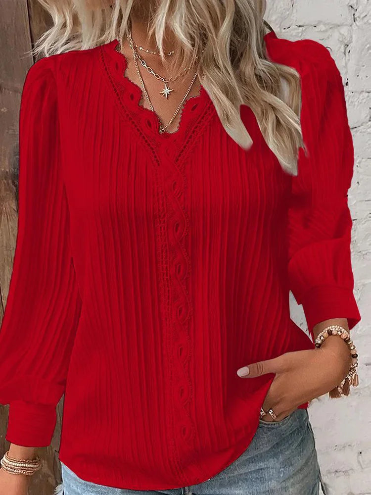 Damenbluse Elegante Baumwolle für Festliche Anlässe 4
