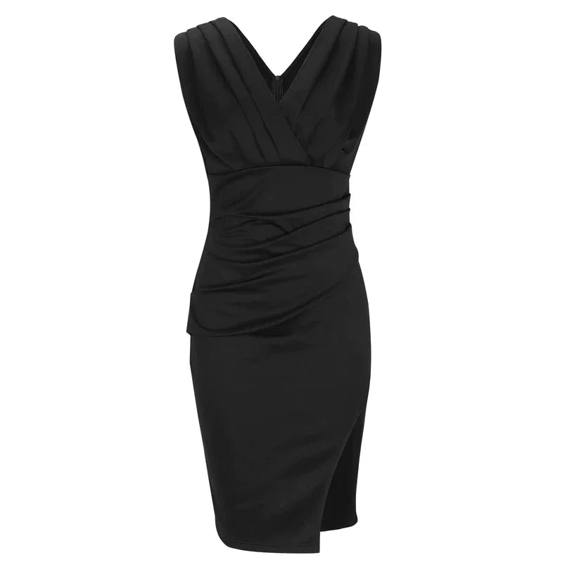 Damen Midikleid Elegantes Festliches Kleid Hochwertige Baumwollmischung-6