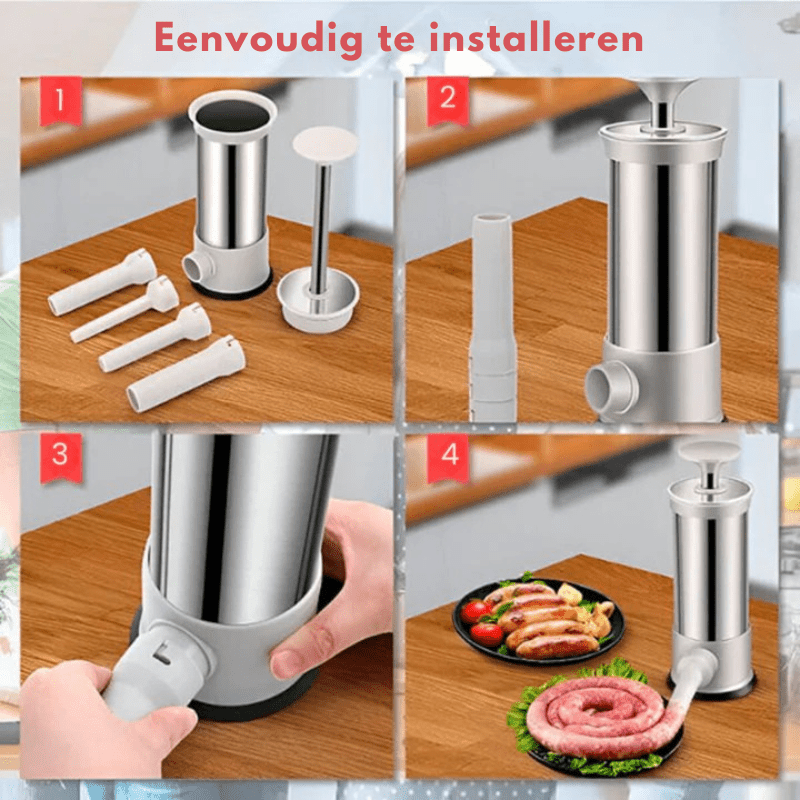Wurstfüllmaschine für die einfache Herstellung von Würsten 4