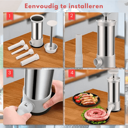 Wurstfüllmaschine für die einfache Herstellung von Würsten 4