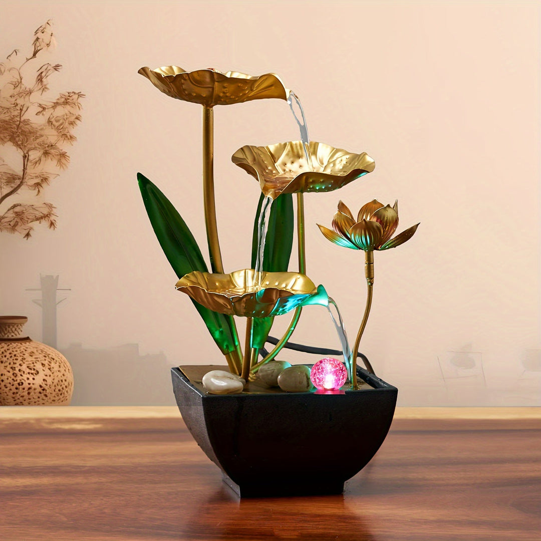 Zimmerbrunnen Lotus Design für entspannende Atmosphäre 3