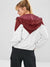 Zweifarbige Windbreaker-Jacke