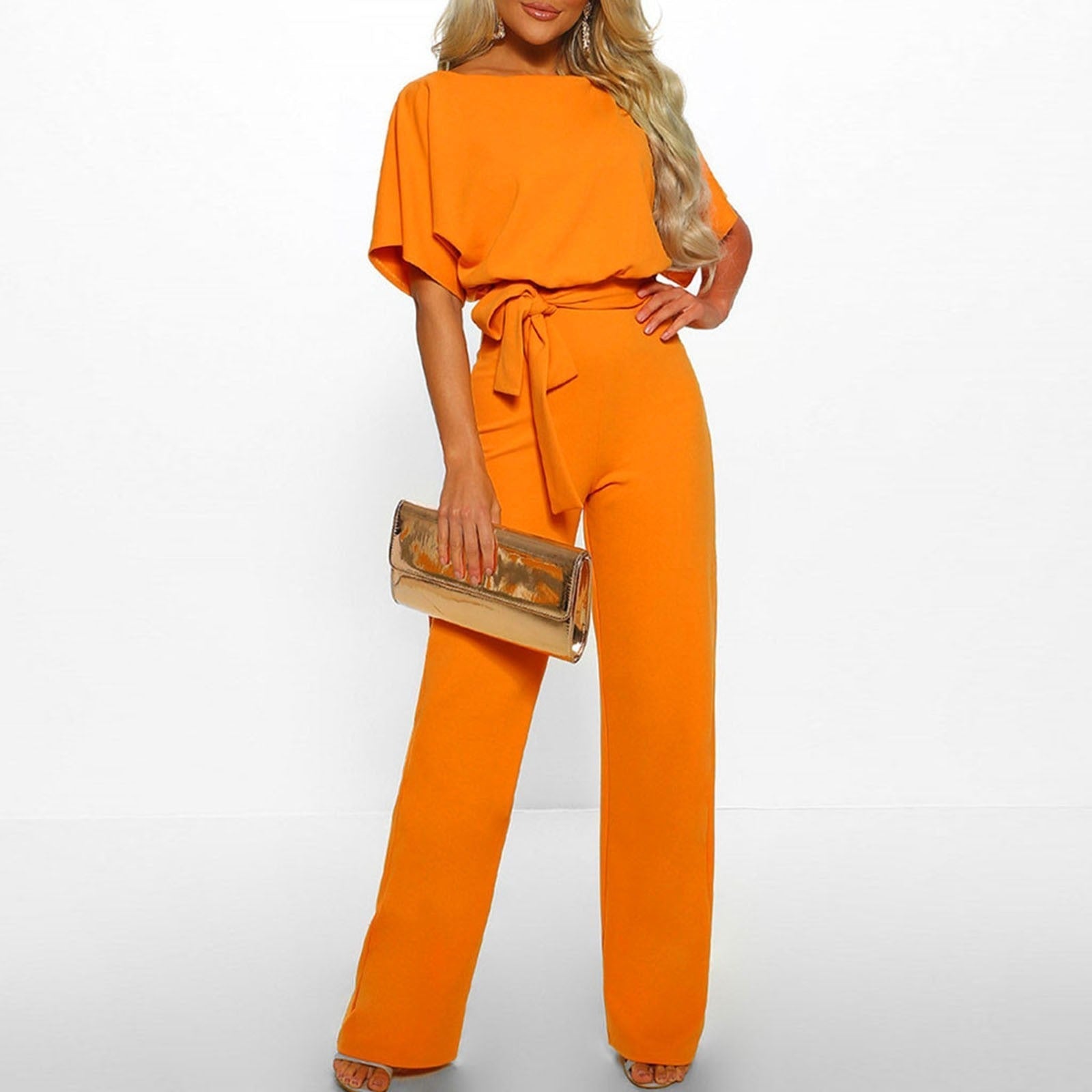 Variant image for Damen Jumpsuit Elegant mit Breiten Beinen aus Polyester für Festliche Anlässe-43