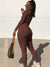 Damen Jumpsuit Festlich Enganliegend Polyester für Elegante Anlässe-6