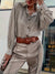Damenbluse Elegante Langarm Vintage Baumwolle für Festliche Anlässe-4