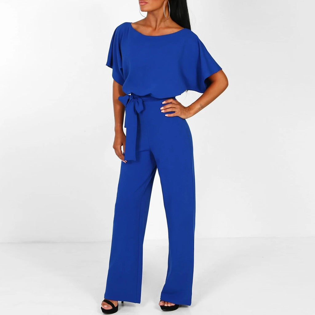 Variant image for Damen Jumpsuit Elegant mit Breiten Beinen aus Polyester für Festliche Anlässe-15