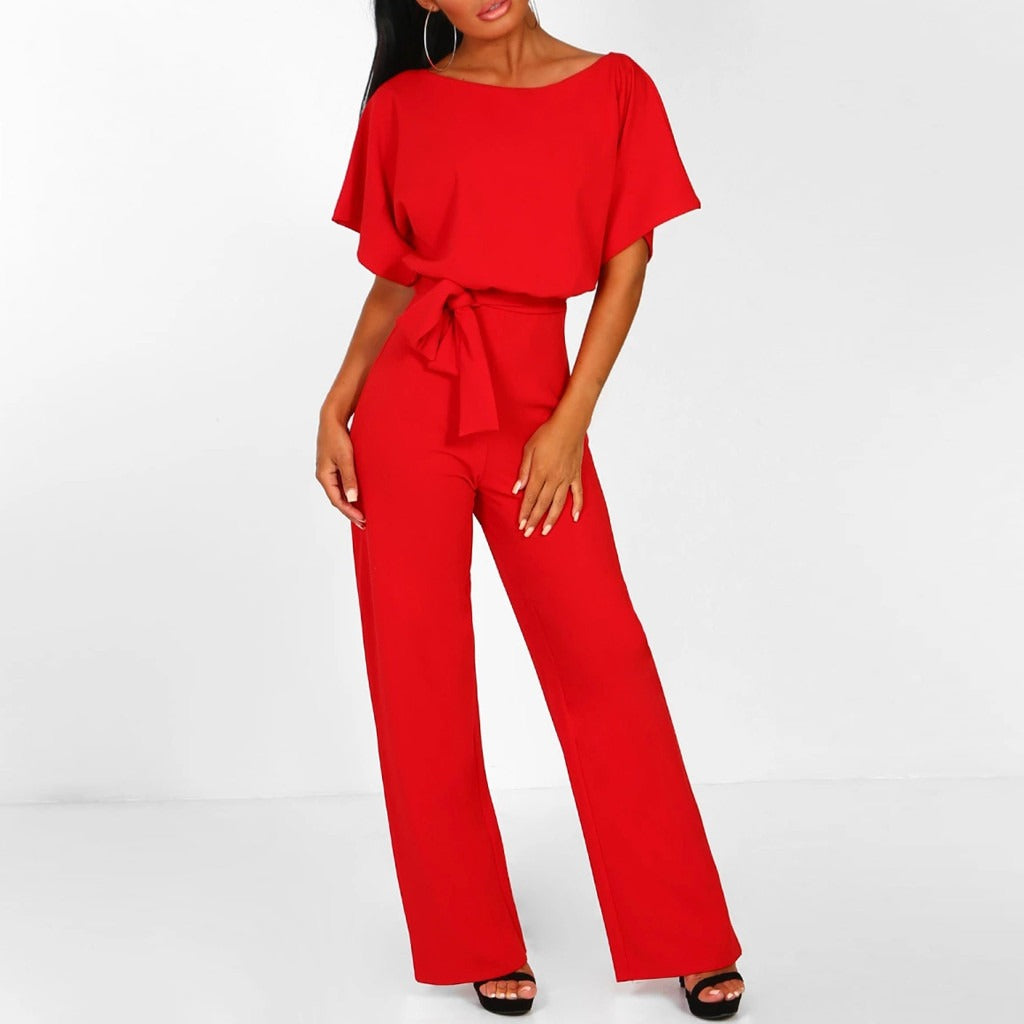 Variant image for Damen Jumpsuit Elegant mit Breiten Beinen aus Polyester für Festliche Anlässe-36