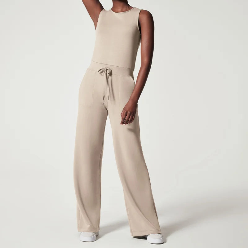 Variant image for Damen Jumpsuit Schwarz Elegant Leichtes Material für Sommerfestivals-1