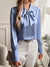 Variant image for Damen Bluse Schwarz Elegant Silkelook Klassisch für Festliche Anlässe-1