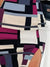 Damen Bleistiftkleid Farbblock Design Figurbetont Polyester-5