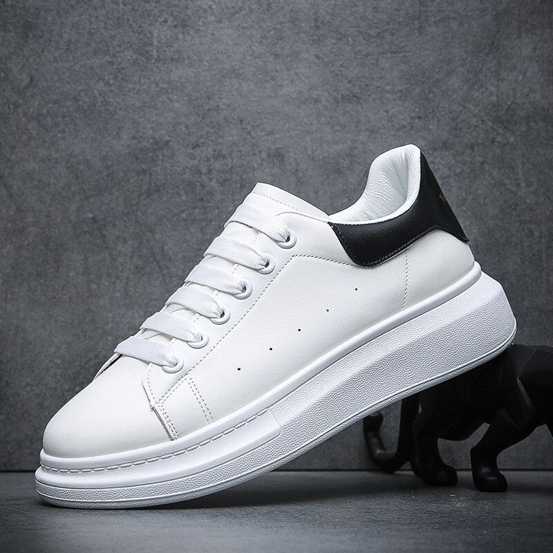 Herren Sneakers Urban Stil Leder Atmungsaktiv Schockabsorbierend 4