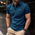 Variant image for Herren Polo Shirt Atmungsaktives Material Elegantes Design Langarm Poloshirt-26
