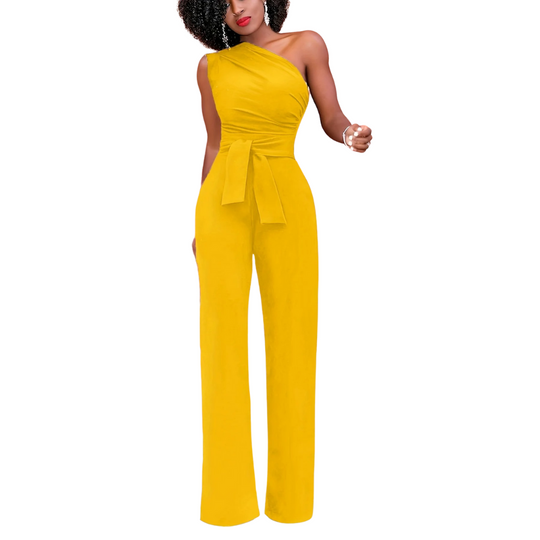 Ein-Schulter-Bodycon-Overall
