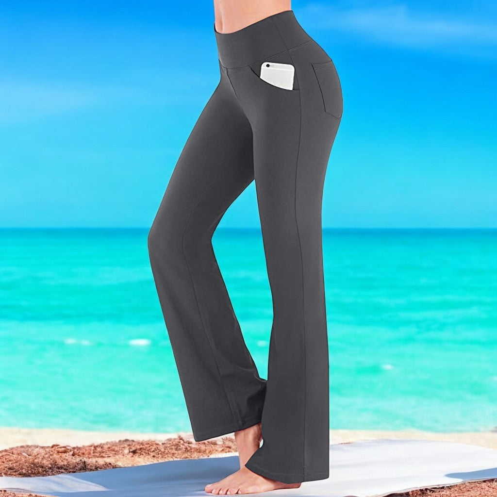 Damen-Yogahose Flare Bootcut