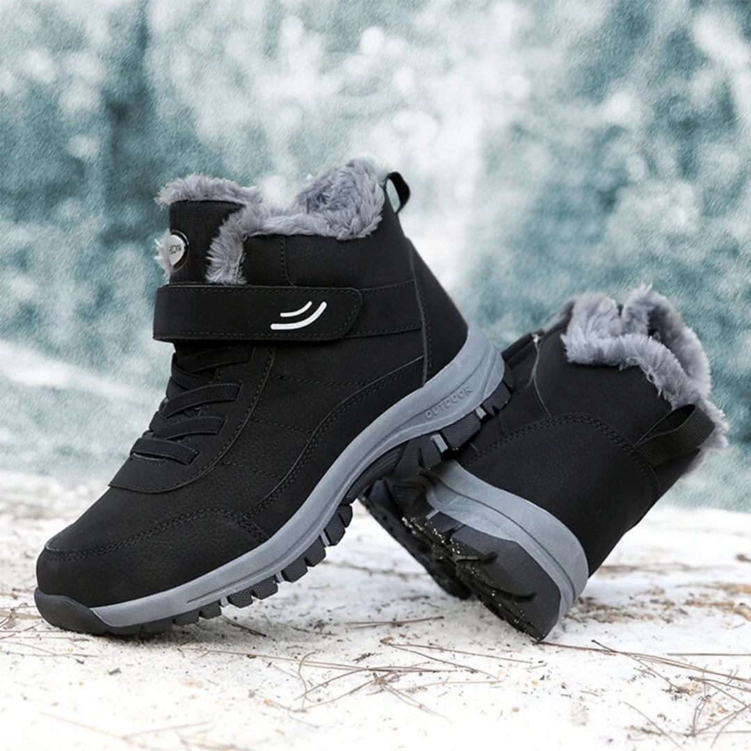 Leichte Damen-Schneestiefel mit Fell