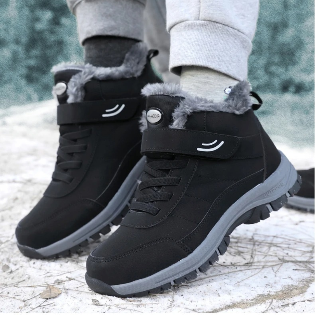 Leichte Damen-Schneestiefel mit Fell