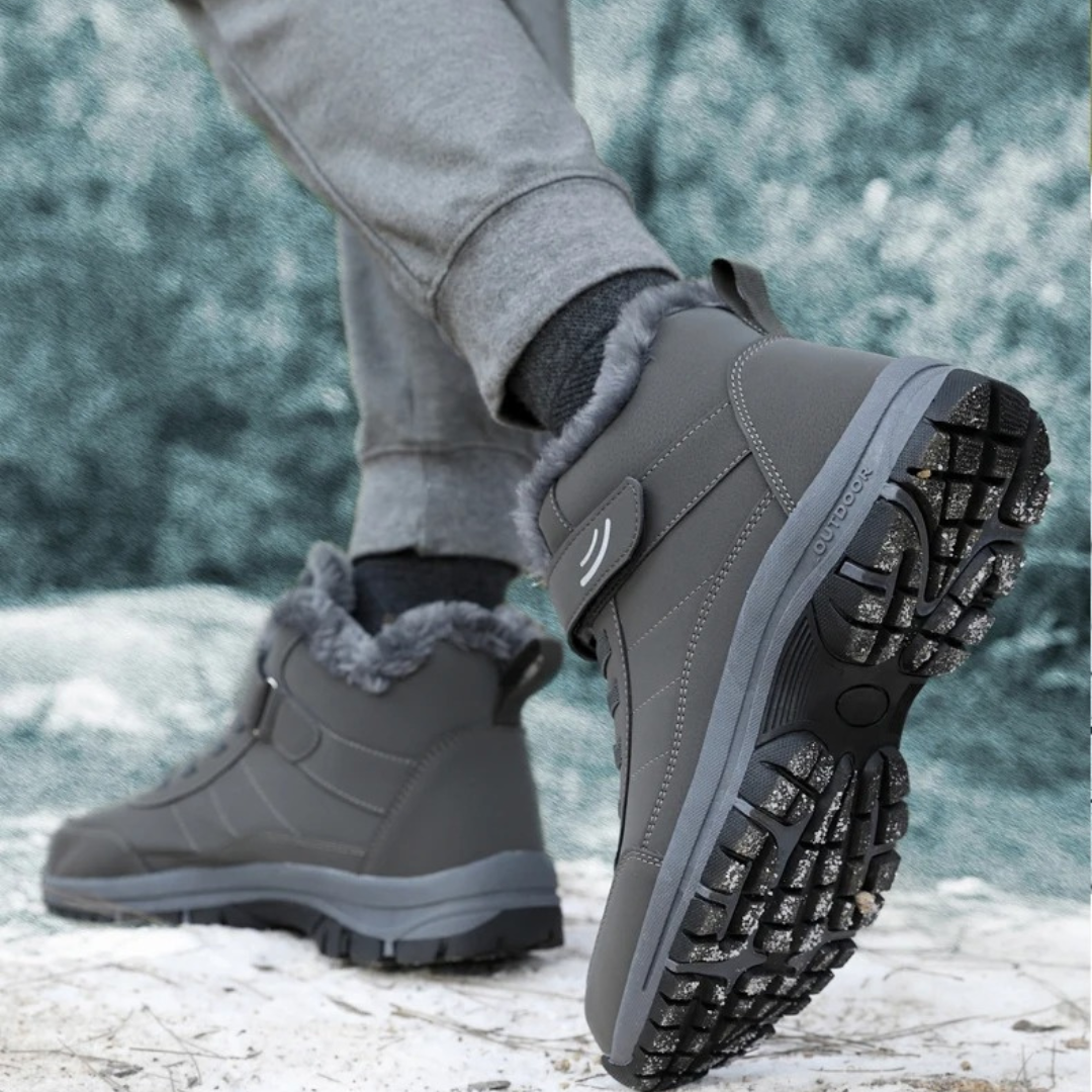 Leichte Damen-Schneestiefel mit Fell