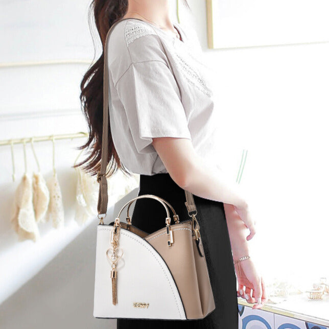 Damen Umhängetasche Elegante PU-Leder mit Verstellbarem Schultergurt 4