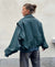 Variant image for Damen Jacke Schwarz Oversized Bomberjacke Warm Stilvoll-2