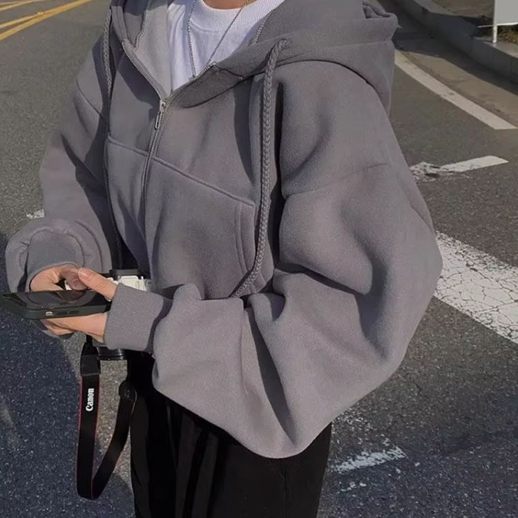 Dames Übergroßes Kapuzenoberteil