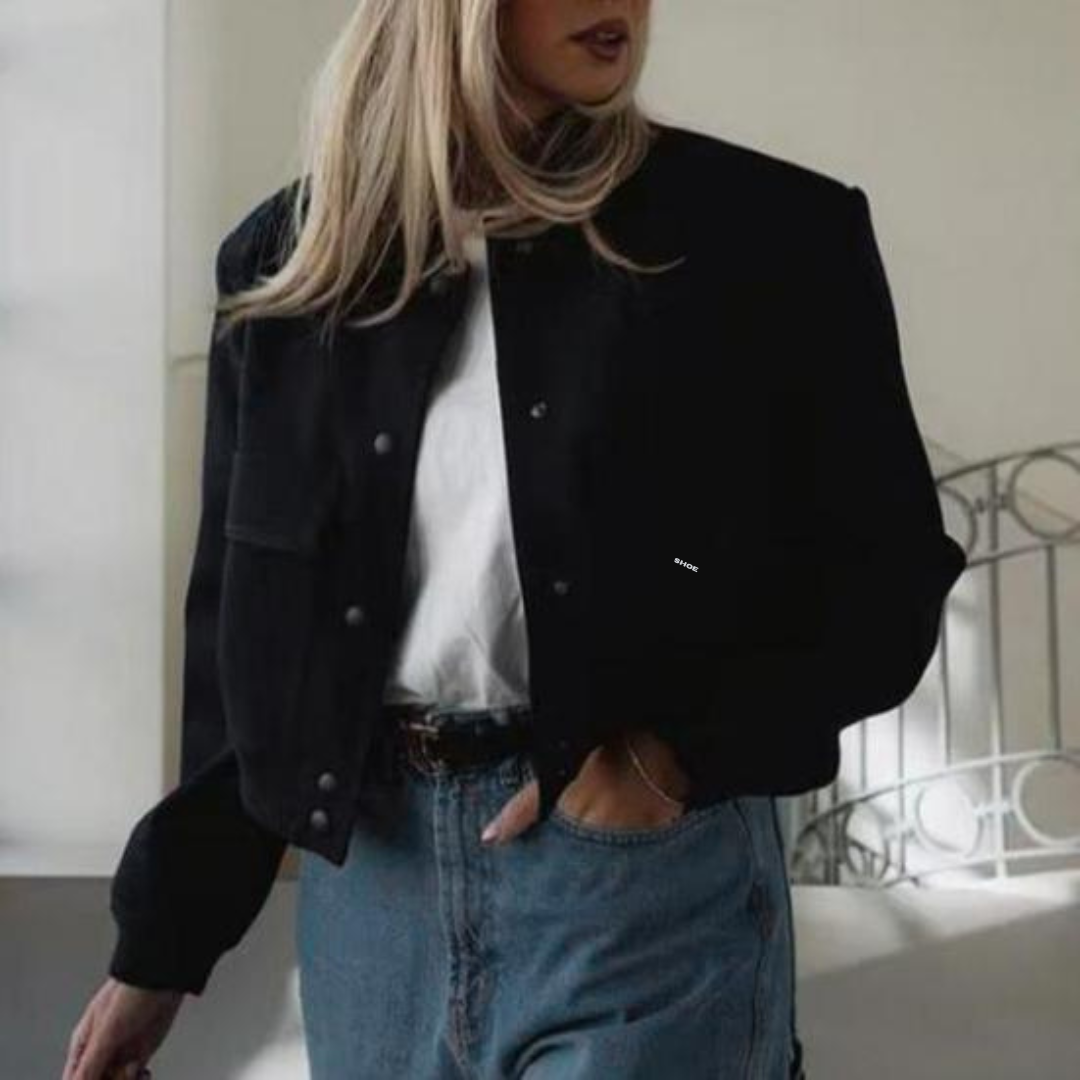 Gekürzte Bomberjacke für Frauen