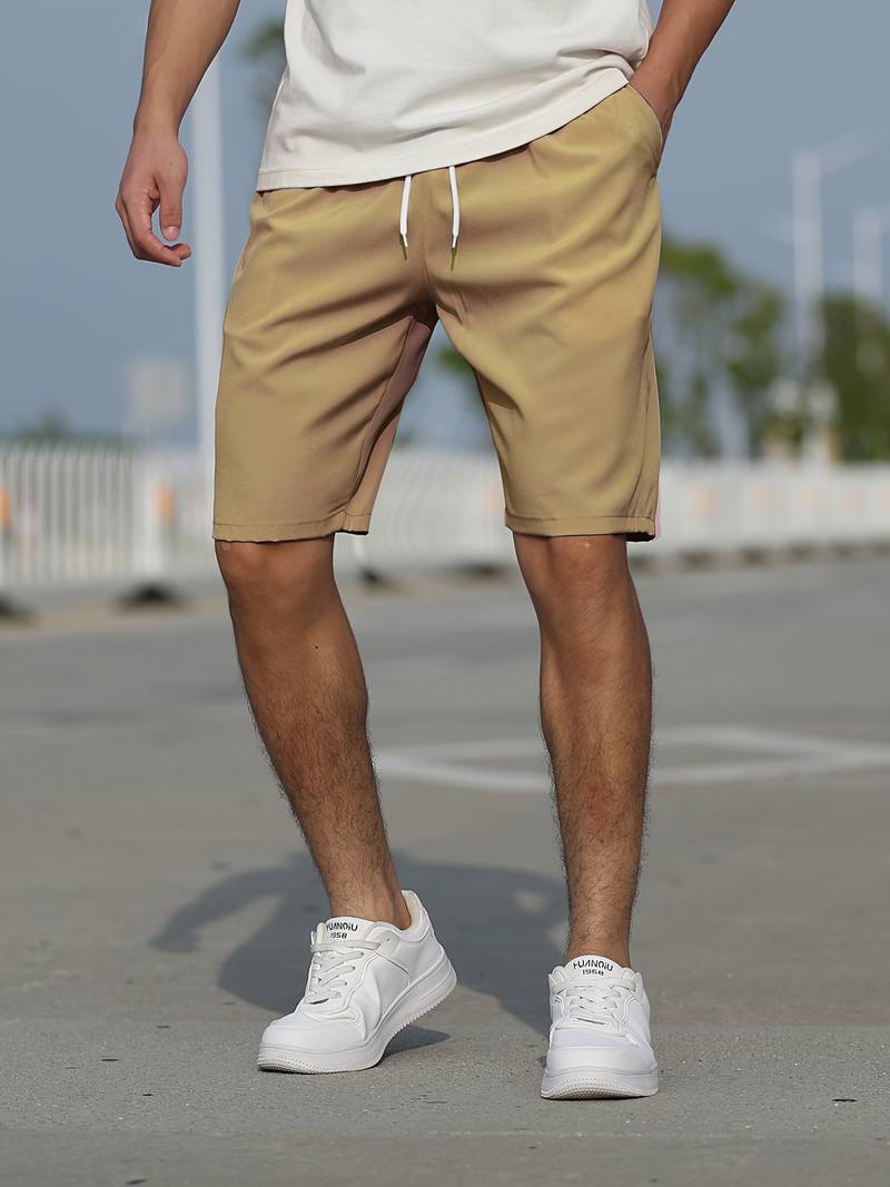 Variant image for Herren Shorts Lässig Baumwolle mit Kordelzug für Bequemen Tragekomfort-31