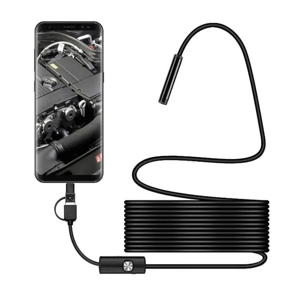 Endoskop Kamera Handy HD Tragbar Flexibel Mit Licht IP67-1