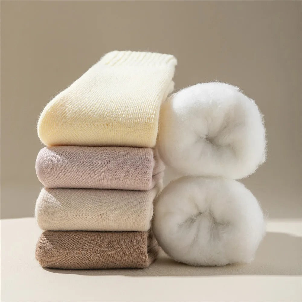 3 Paar dicke Damensocken aus Wolle