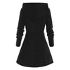 Lange Damen-Kapuzenpullover mit Kapuze