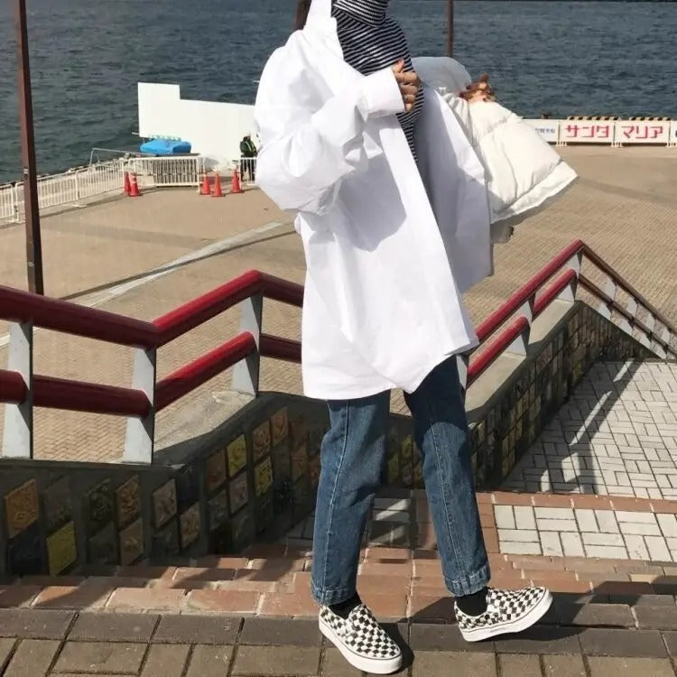 Übergroßes Damen-Langarmshirt