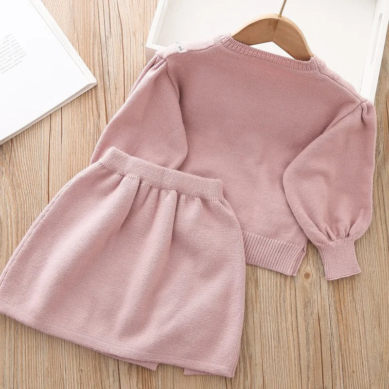 Winterset aus Sweatshirt und Rock für Kinder