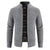 Warme Herren-Fleece-Strickjacke mit Reißverschluss