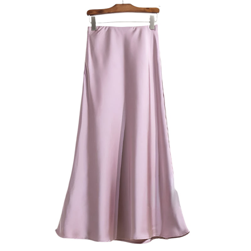 Frauen Essig Satin Fischschwanzrock