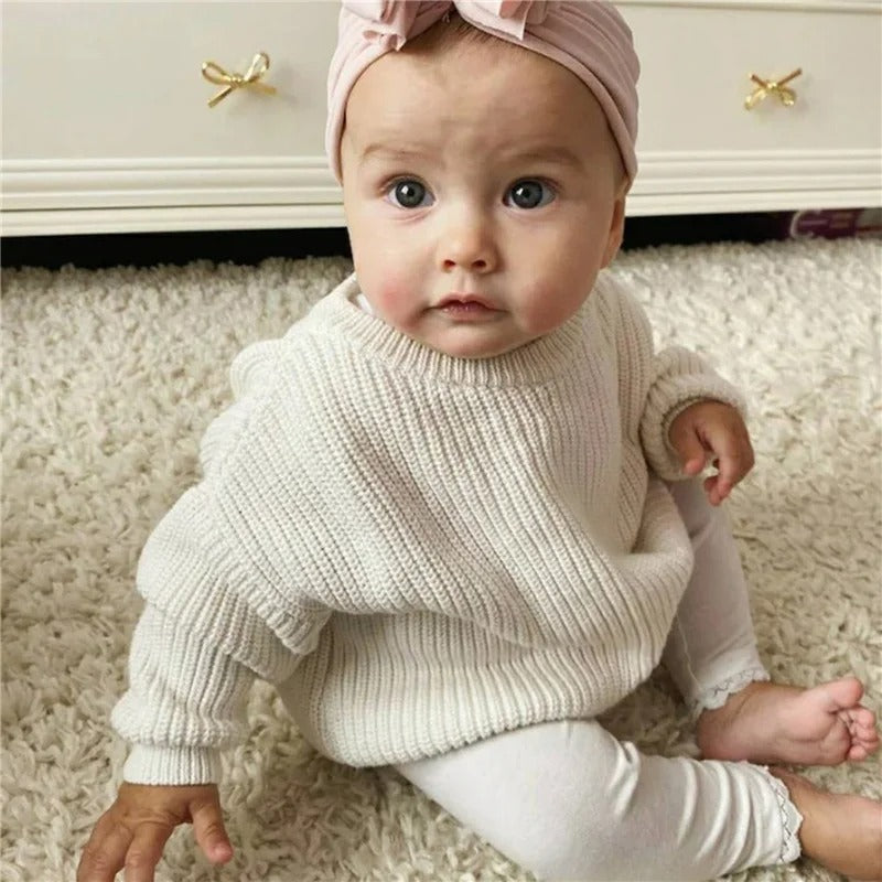 Lässiger Strickpullover für Kinder