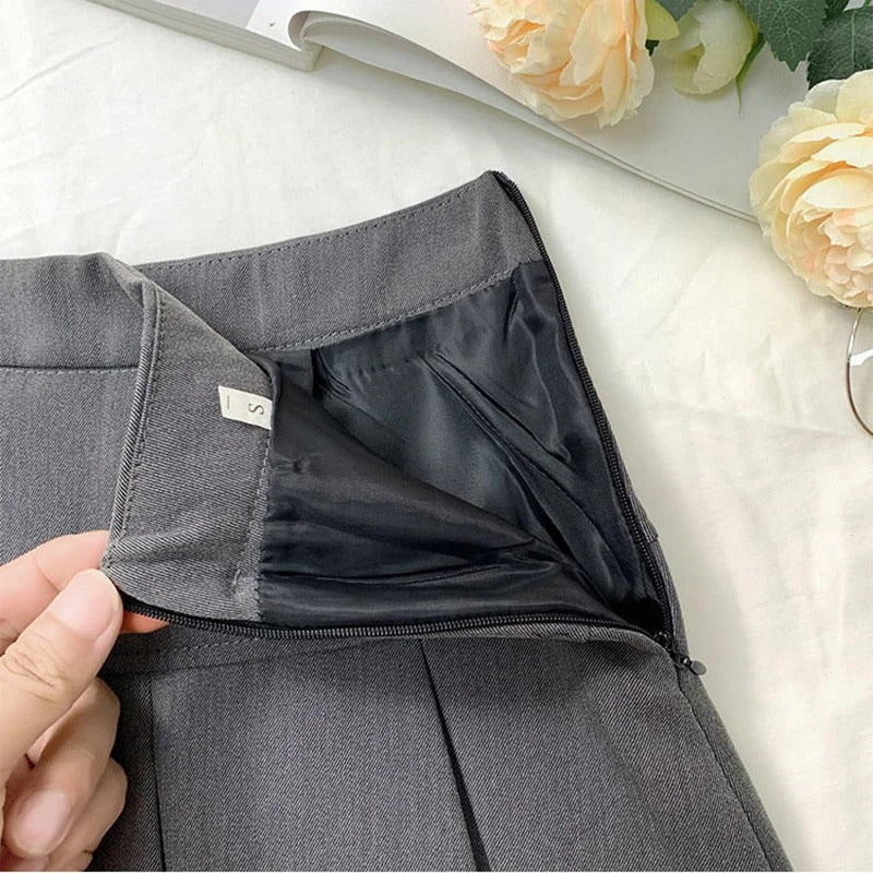 Frauen Faltenrock mit hoher Taille