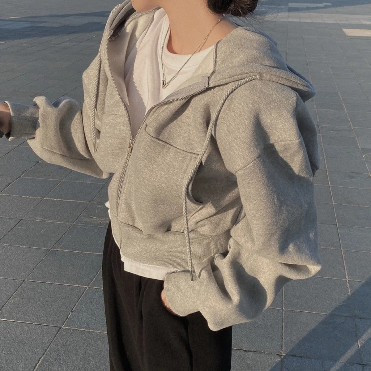 Lässiger Kapuzenpullover für Frauen