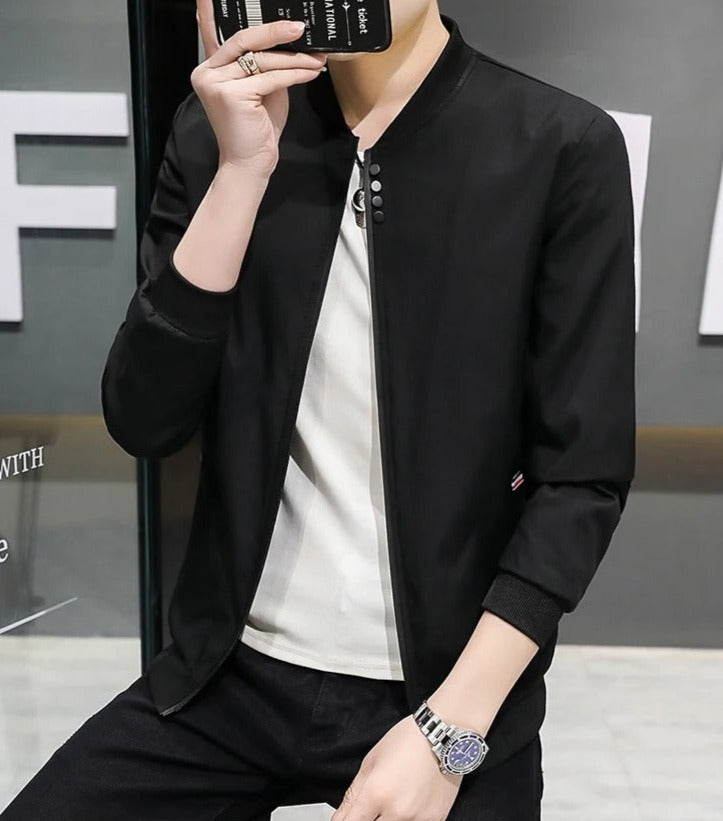 Windbreaker-Jacke mit Reißverschluss für Männer