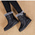 Warme Baumwollpelz-Stiefeletten für Frauen