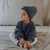 Einfarbiger Kinder-Strickpullover