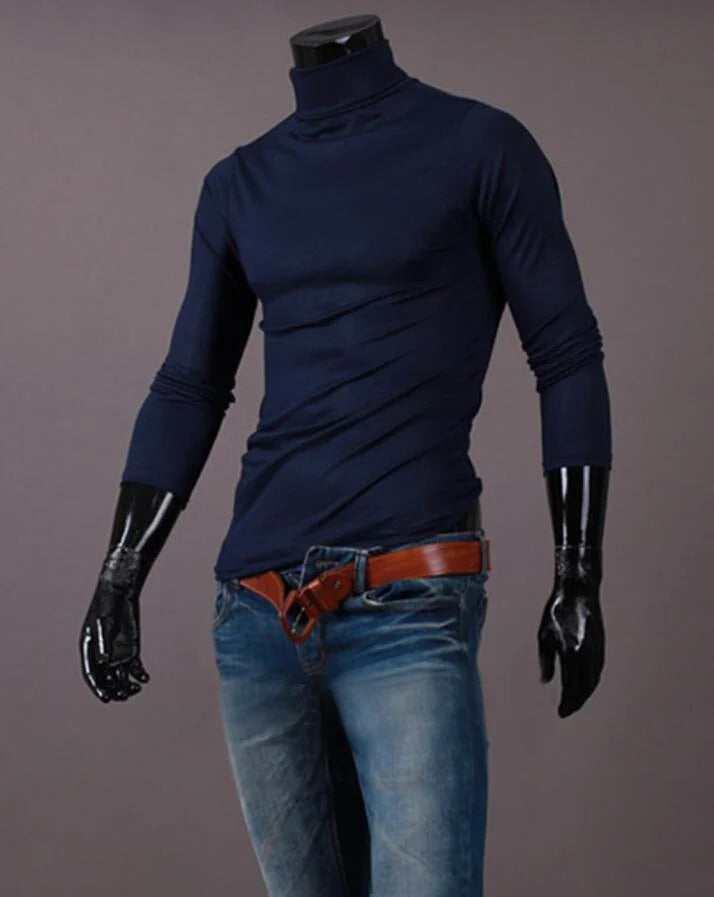 Thermoshirt für Männer mit hohem Halsausschnitt