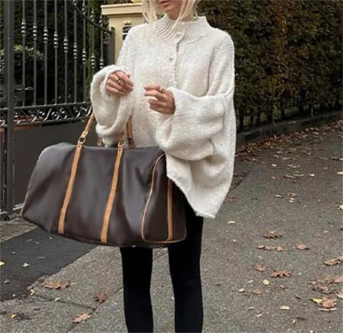 Lässiger weiter Pullover für Frauen