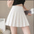 Damenrock mit hoher Taille und Falten
