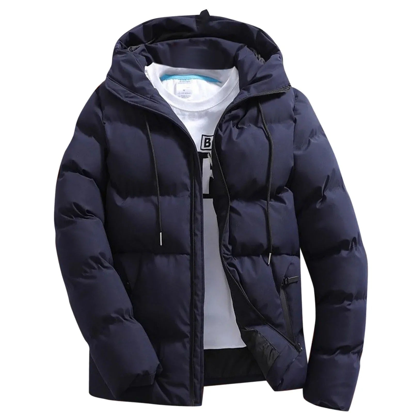 Warme Kapuzen-Pufferjacke für Männer