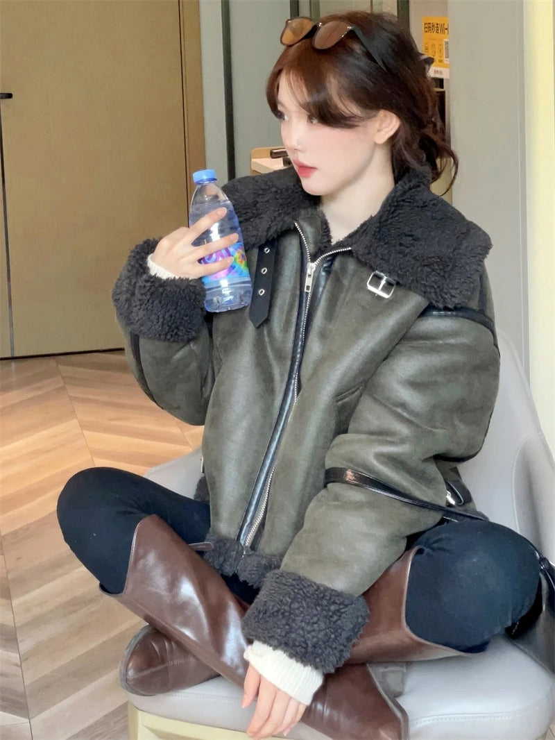 Doppelseitige Fleecejacke für Frauen