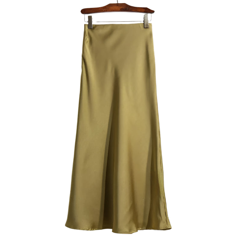 Frauen Essig Satin Fischschwanzrock