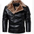 Herren Lederjacke mit Fellkragen