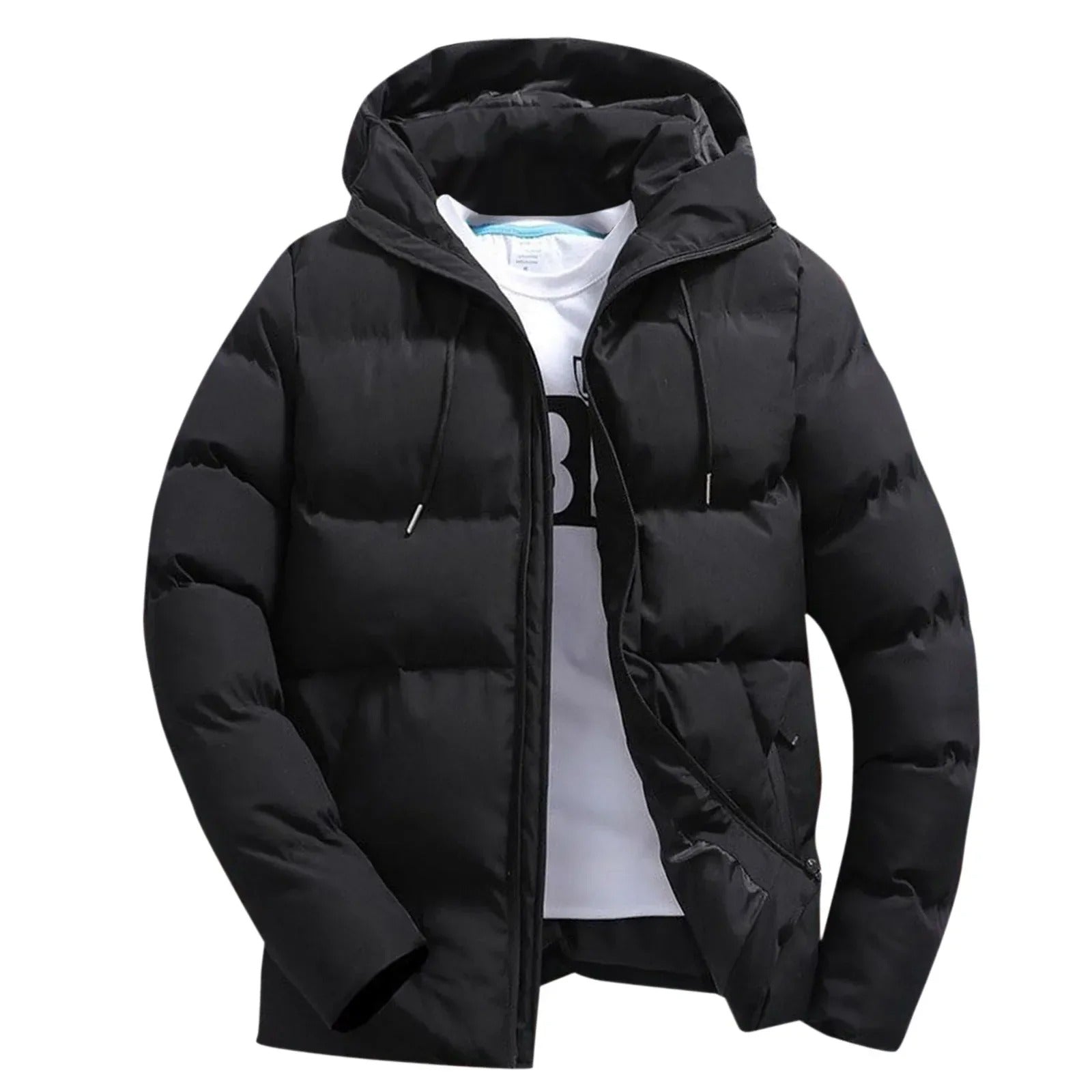 Warme Kapuzen-Pufferjacke für Männer